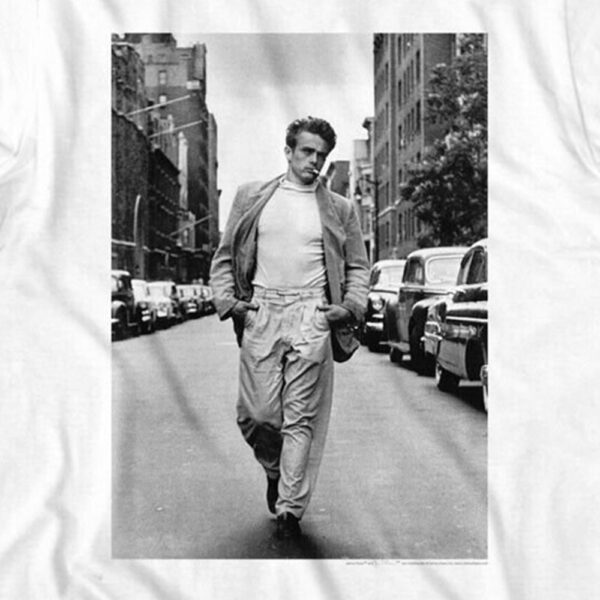 AMES DEAN T-Shirt New York Walk Hollywood Legend Graphic Tee