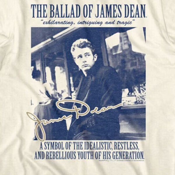 JAMES DEAN T-Shirt Rebellious Youth of his Generation Quote Shirt