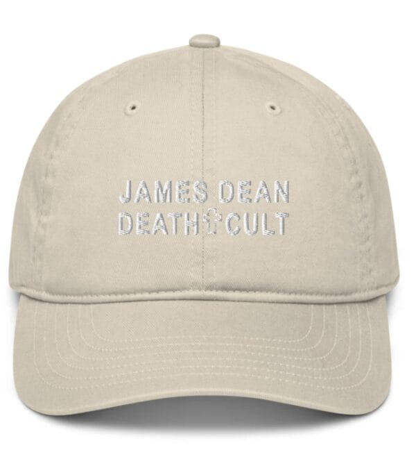 James Dean Death Cult Baseball Cap Embroidered Oyster