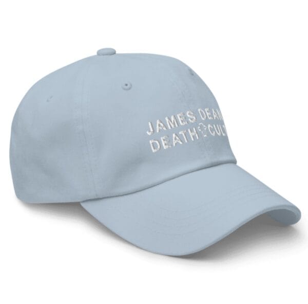 James Dean Death Cult Classic Dad Hat Light Blue Embroidered right