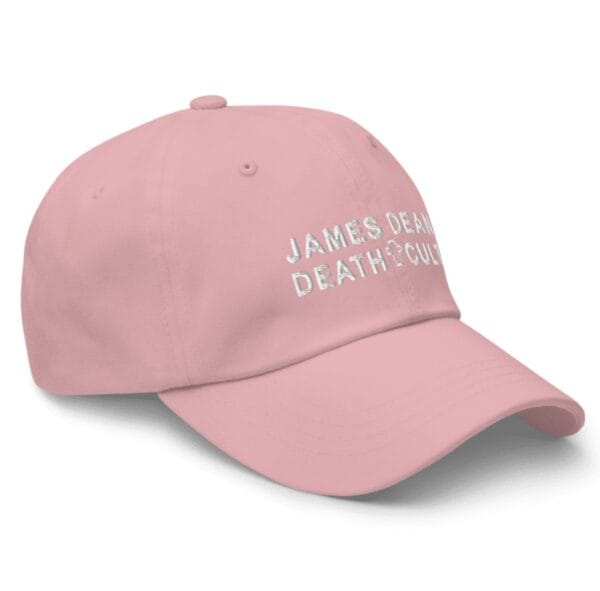 James Dean Death Cult Classic Dad Hat Pink Embroidered right