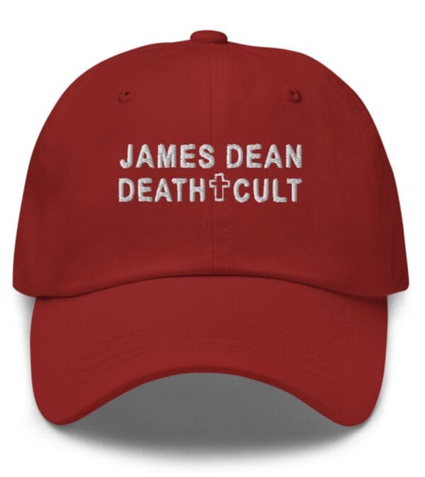 James Dean Death Cult Classic Dad Hat Red