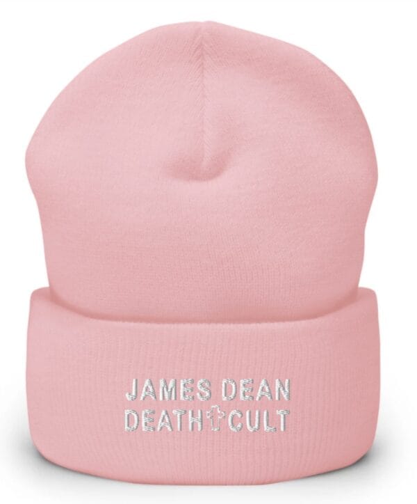 James Dean Death Cult Cuffed Beanie Pink