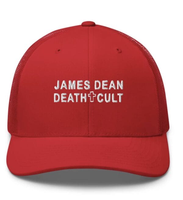 James Dean Death Cult Trucker Hat Red