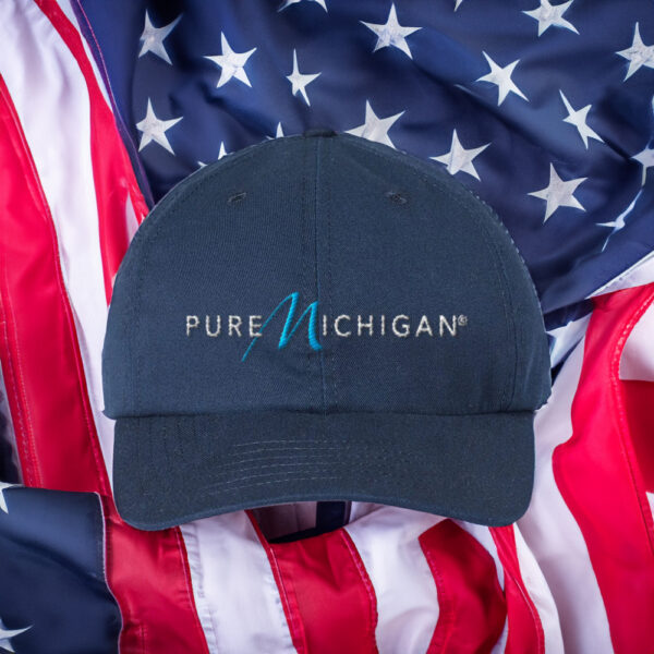 Pure Michigan Dad Hat Embroidery