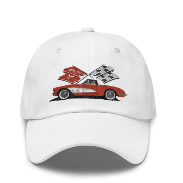 Red Corvette C1 Antique Classic Car owner gift hat Embroidery