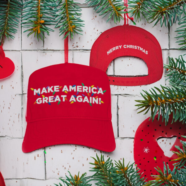 Trump MAGA Red Christmas Hat Embroidery