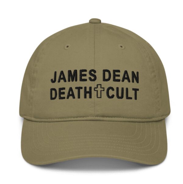 James Dean Death Cult Baseball Cap Text Black