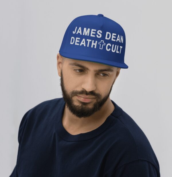 James Dean death cult Flat Bill Cap with the stitching on the side toos